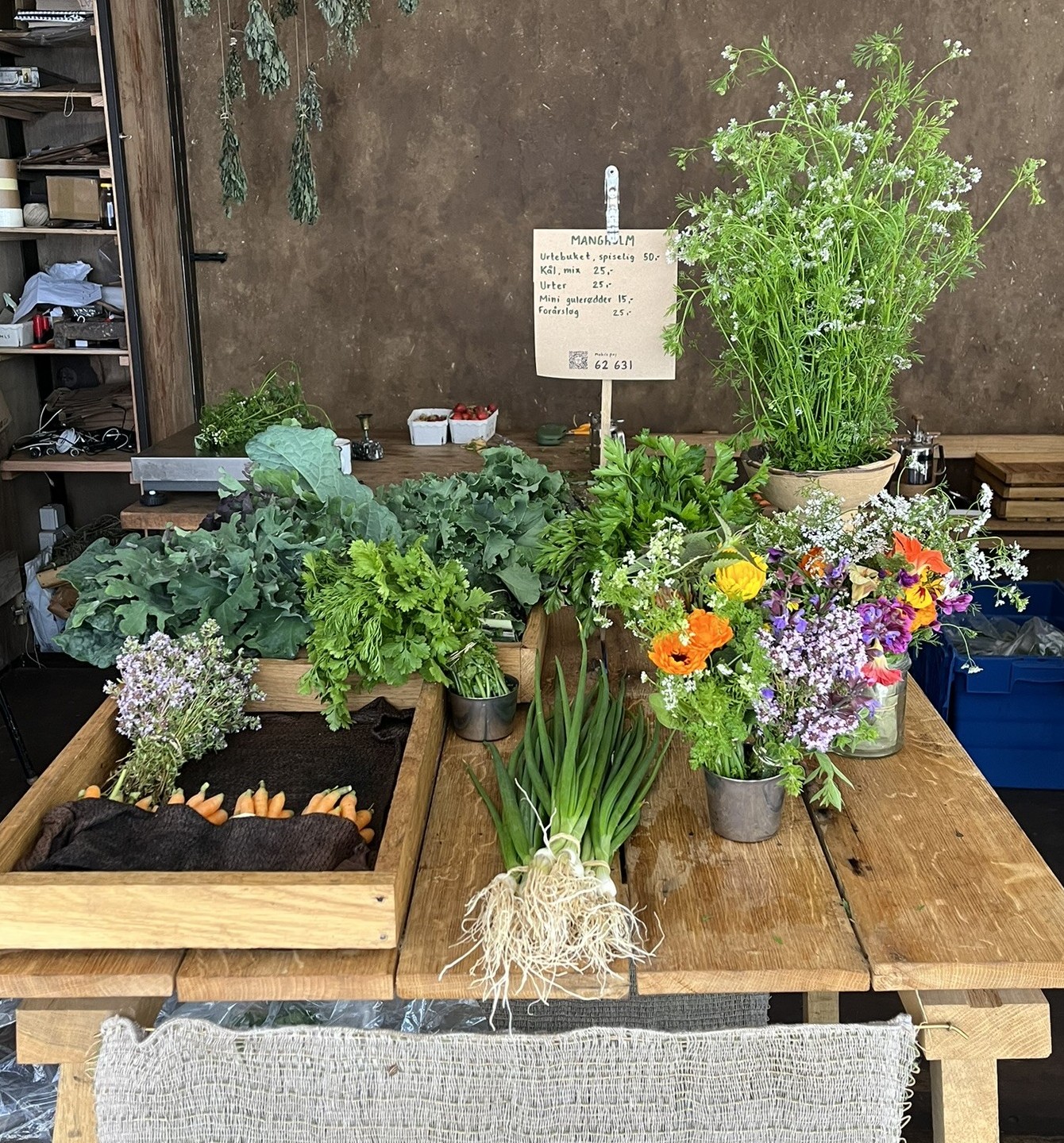 Salg af grøntsager fra små producenter